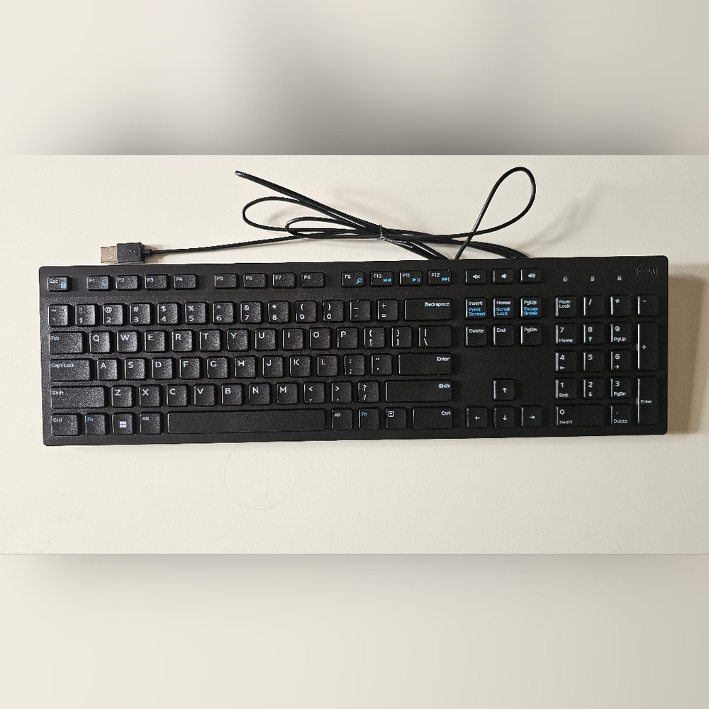 Dell Wired Keyboard - Black KB216